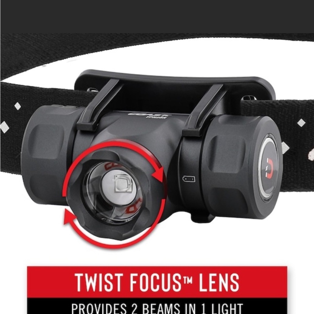 Coast 410-Lumen LED Rechargeable Headlamp (Battery Included) TPH25R NEW!